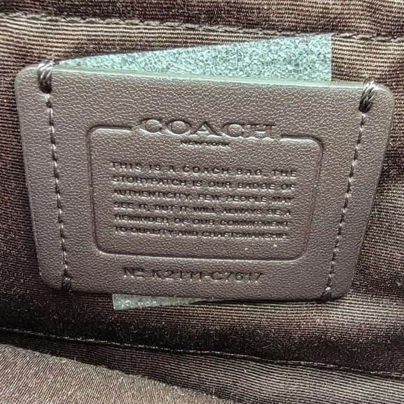 Coach Jes Crossbody in Signature Canvas with Heart Petal Print C7617 Brown Multi - Picture 7 of 8